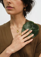 18kt Gold Bethlehem Zaytun Pendant on Cord
