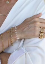 18kt Gold Theia Herkimer Bracelet