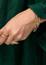 18kt Gold Vermeil & Sterling Silver PSTM Afghanistan Roya Triple Line Bracelet