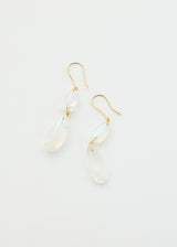 18kt Gold Koh-I-Noor Rainbow Moonstone Double Drop Earrings Image 2