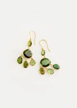 18kt Gold Green Tourmaline Jellyfish Earrings