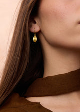 18kt Gold Large Seed Earrings