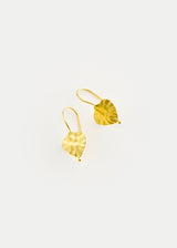 18kt Gold Small Peepal Leaf Earrings