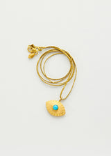 18kt Gold PSTM Jordan Turquoise Eye Necklace