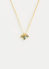 18kt Gold The Middle Path Spinel & Diamond Cluster on Cord