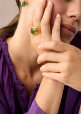 18kt Gold Vermeil PSTM Afghanistan Barekzai Maryam Large Ring