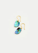 18kt Gold Beachcomber Shell Drill & Loop Single Drop Earrings product image 2