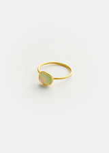 18kt Gold Beachcomber Abalone Shell Cup Ring