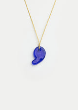Azaz Dark Blue Glass Kidney Bead on Cord image 1