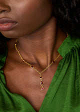 18kt Gold PSTM Afghanistan Spinel Necklace
