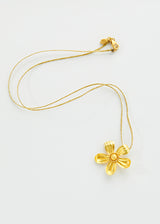 18kt Gold Small Yellow Chamka Pendant on Cord