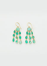 Pippa Small - 18kt Gold & Colombian Emerald Jellyfish Earrings