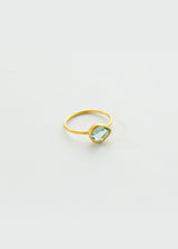 18kt Gold Aquamarine New Day Cup Ring