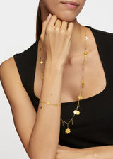 18kt Gold PSTM Myanmar Nila Five Stars & Sapphire Bracelet