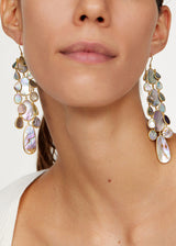 18kt Gold Venus Abalone Shell Chandelier Earrings