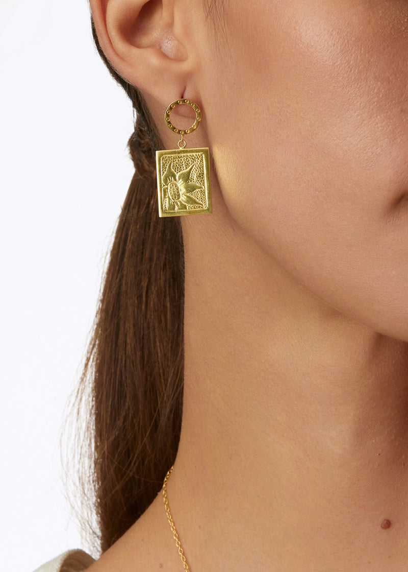 18kt Gold Vermeil Next Generation Fatima Earrings