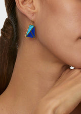 18kt Gold Vermeil Next Generation Lapis & Turquoise Hamasa Earrings