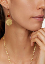 18kt Gold Vermeil Next Generation Mahdi Agate Earrings