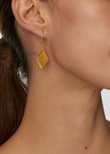 18kt Gold Vermeil PSTM Afghanistan Bamyan Single Drop Earrings