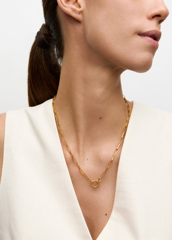 18kt Gold Vermeil PSTM Afghanistan Saliha Chain Necklace