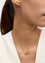 18kt Gold We Are Everything Bird Cluster on Cord