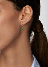 18kt Gold Emerald Small Drop Earrings