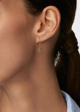 18kt Gold Emerald Small Drop Earrings