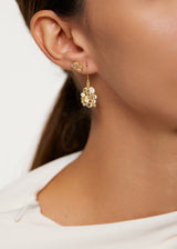 18kt Gold Theia Cluster Earrings