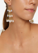 18kt Gold Rainbow Moonstone Narain Earrings