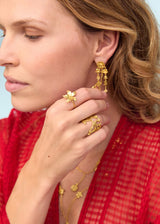 18kt Gold Flora Five Petal Ring