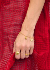 18kt Gold Flora Flower & Seed Bracelet