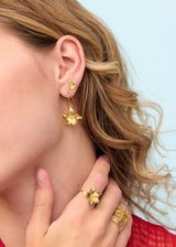 18kt Gold Flora Five Petal Studs