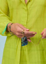 Model wearing 18kt Gold Beachcomber Shell Almost Ring 