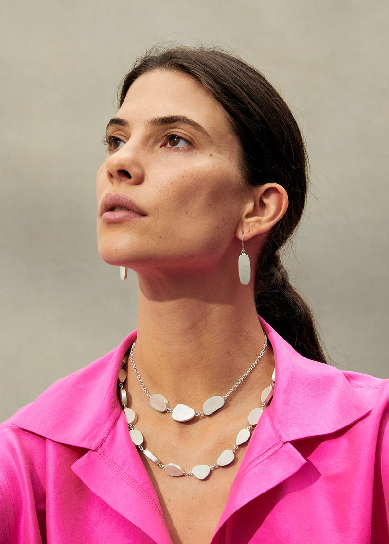 Sterling Silver PSTM Afghanistan Kushan Long Drop Earrings