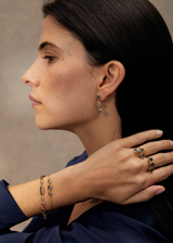 18kt Gold The Middle Path Spinel & Diamond Full Stone Bracelet