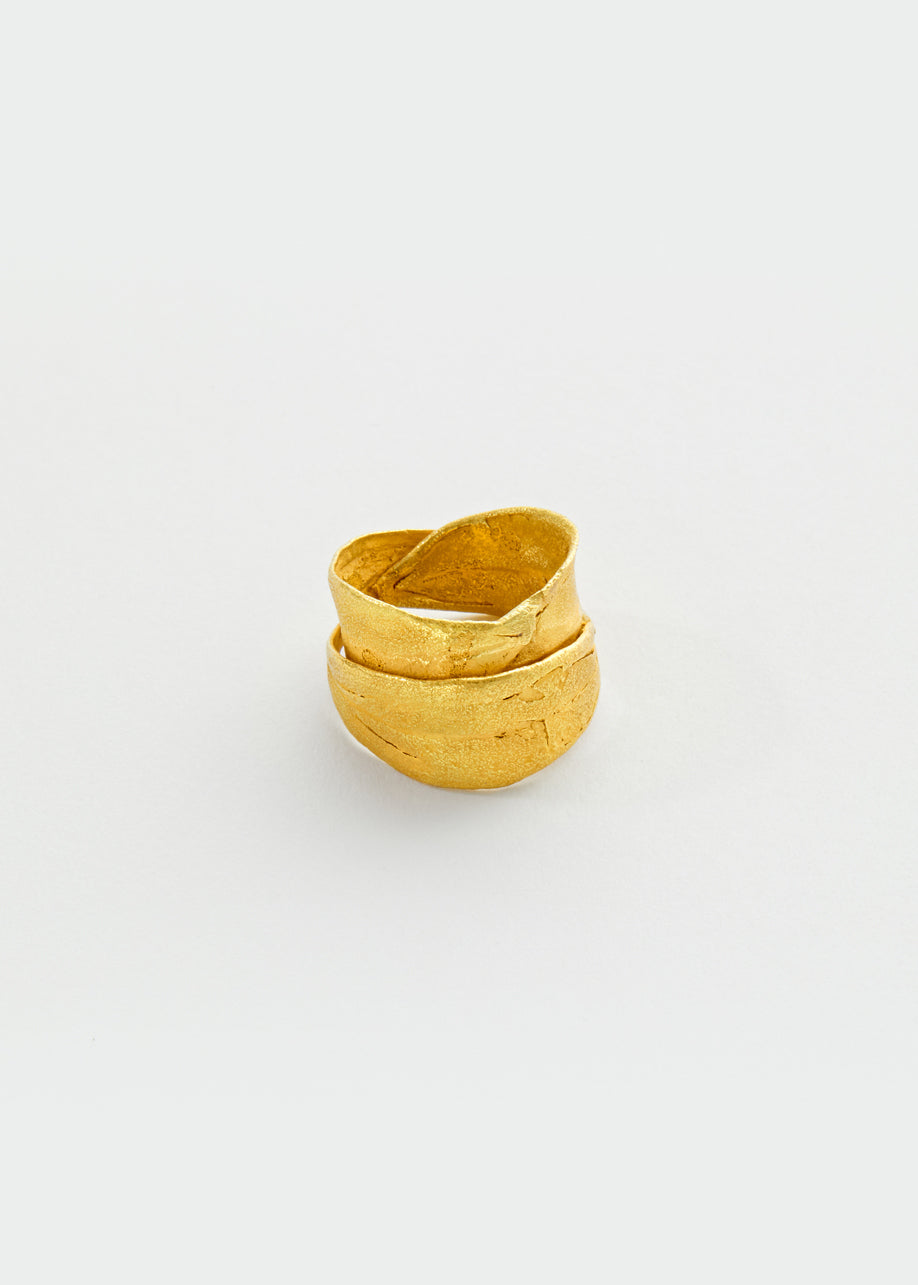 18kt Bethlehem Zaytun Leaf Ring