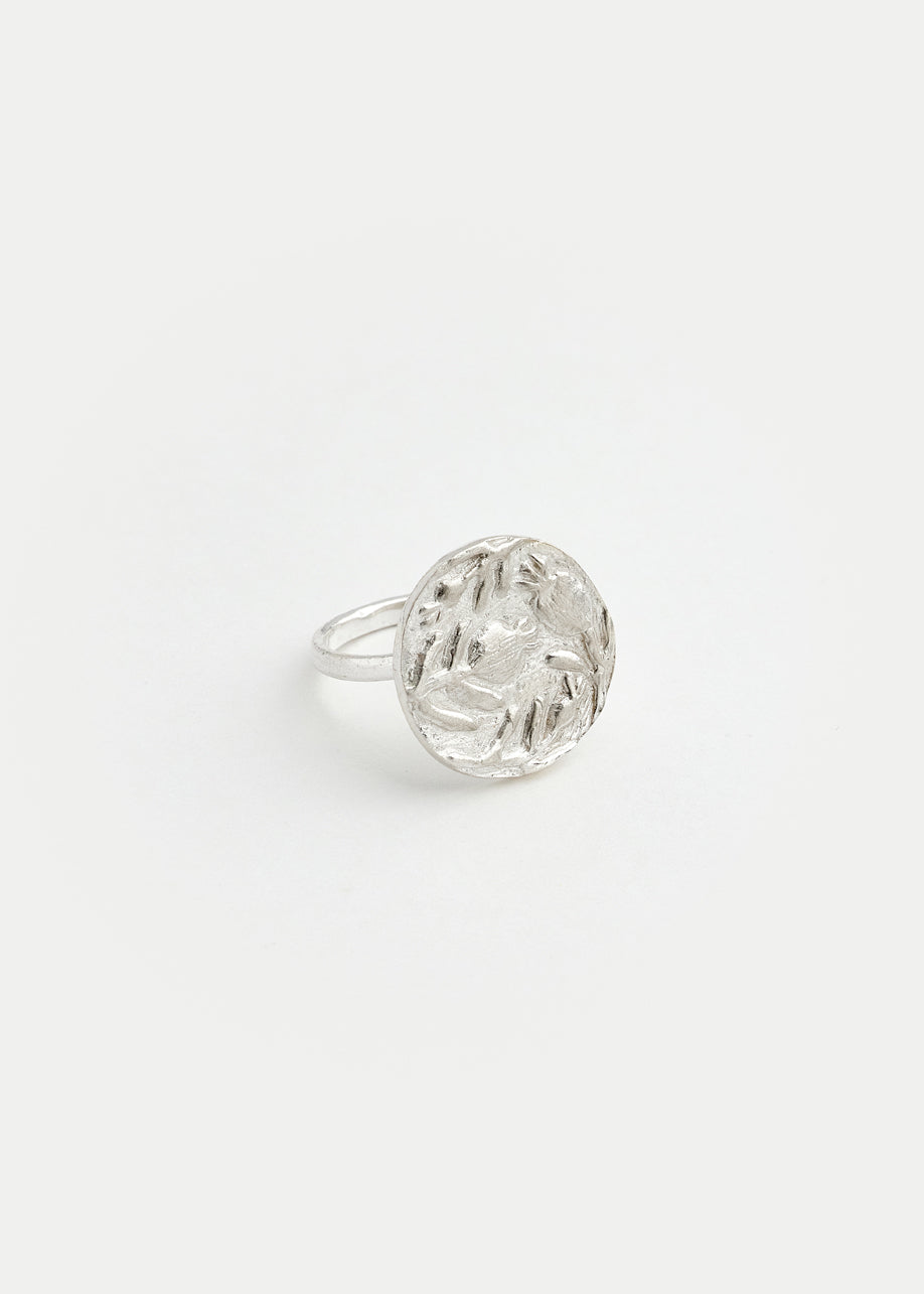 Sterling Silver Next Generation Disk Pomegranate Ring Product Image 1