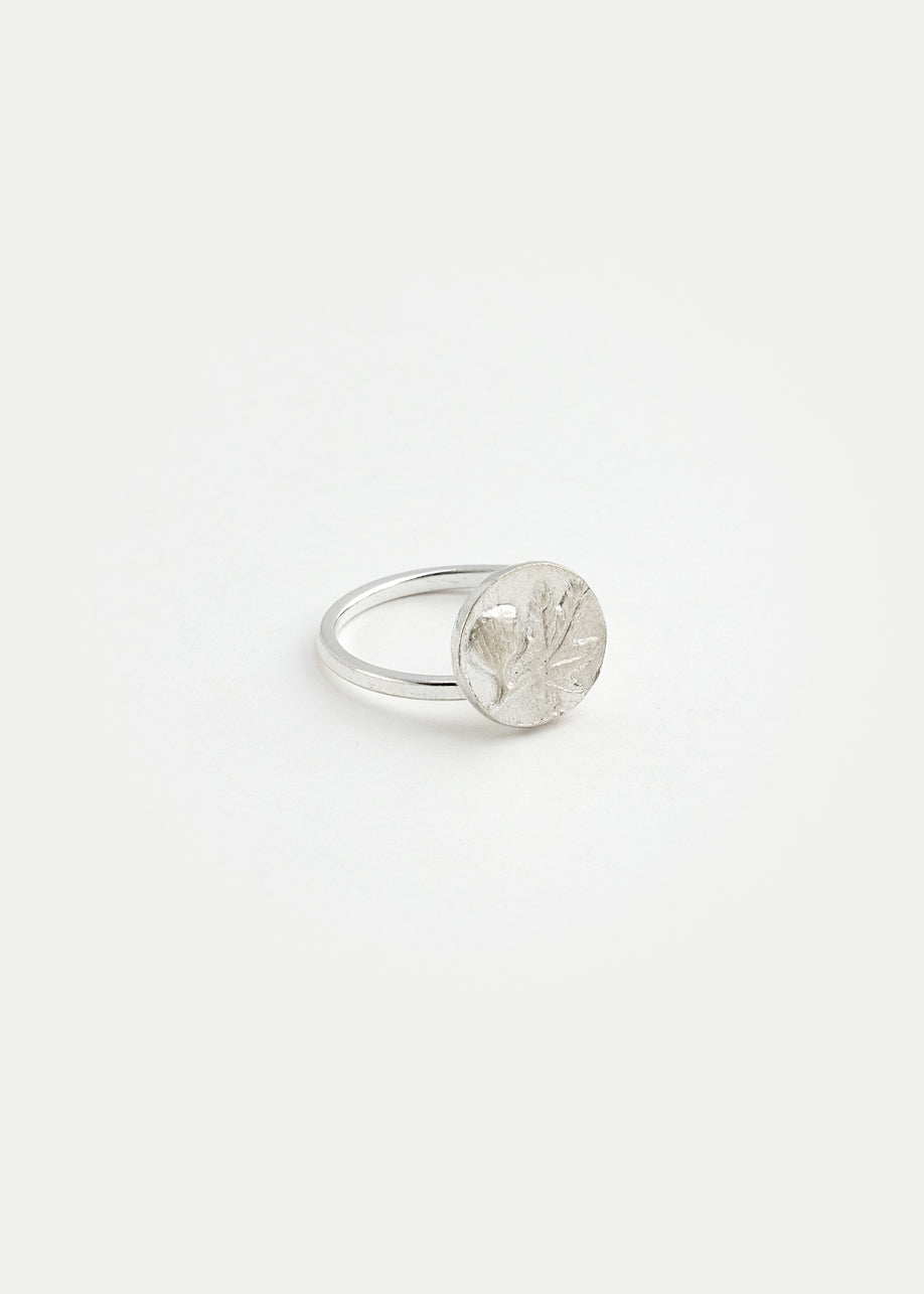 Sterling Silver Next Generation Small Disk Fig Ring Product Image 2
