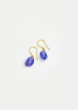 18kt Gold Tanzanite Single Drop Earrings