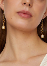 18kt Gold PSTM Myanmar Moonlight Link Earrings