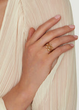 18kt Gold Herkimer Beira Small Almost Ring