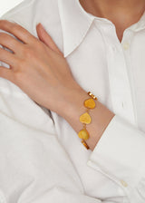 18kt Gold Vermeil PSTM Afghanistan Naween Heart Bracelet