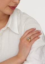 18kt Gold Vermeil PSTM Afghanistan Agate Rina Ring