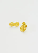 18kt Gold PSTM Myanmar Poseidon's Waves Studs