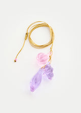Azaz Purple Glass Shell & Fig Cluster on Cord Product Image 2