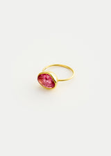 18kt Gold Pink Spinel Cup Ring