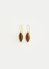 18kt Gold Jasper Seed Earrings
