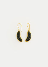 18kt Gold Black Onyx Single Drop Earrings