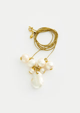 18kt Gold Pearl Cluster on Cord