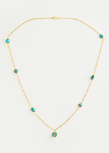 18kt Gold PSTM Afghanistan Turquoise Necklace